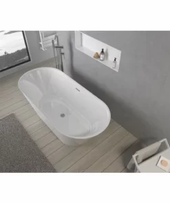 BERNSTEIN Baignoire îlot LUGANO 2.0 En Acrylique Blanc - 170 X 75 X 58 Cm - Robinetterie Disponible En Option: Sans Robinet Mitigeur, Blanc Brillant -BERNSTEIN Shop 54314511 3