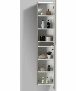 BERNSTEIN Colonne De Rangement Disponible Dans Différentes Couleurs - Convient Aux Ensembles De Meubles Luna : Gris Mat, Avec Armoire Latérale à Gauche -BERNSTEIN Shop 54314534 4