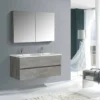 BERNSTEIN Ensemble Pour Salle De Bain EDGE 1200 - Dans Différentes Couleurs - Armoire De Toilette Et Colonne En Option: Sans Miroir, Sans Meuble Mural, Béton, Blanc Brillant 1 BERNSTEIN Ensemble Pour Salle De Bain EDGE 1200 - Dans Différentes Couleurs - Armoire De Toilette Et Colonne En Option: Sans Miroir, Sans Meuble Mural, Béton, Blanc Brillant -BERNSTEIN Shop 54314535 1