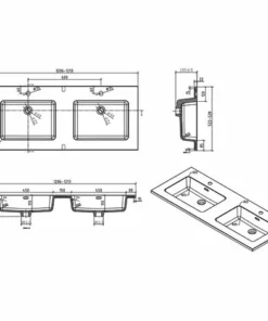 BERNSTEIN Ensemble Pour Salle De Bain EDGE 1200 - Dans Différentes Couleurs - Armoire De Toilette Et Colonne En Option: Sans Miroir, Sans Meuble Mural, Béton, Blanc Brillant -BERNSTEIN Shop 54314535 3
