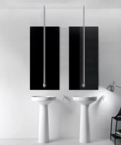 BERNSTEIN Robinetterie Pour Installation Au Plafond DROP 135 - Longueur 135 Cm - Finition Noir Mat Ou Chromé: Chrome