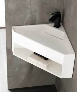 BERNSTEIN Lave-mains D'angle En Solid Surface TWG70 - Blanc Mat - 50 X 50 X 28 Cm 9 BERNSTEIN Lave-mains D'angle En Solid Surface TWG70 - Blanc Mat - 50 X 50 X 28 Cm -BERNSTEIN Shop 54314565 3