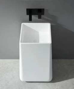 BERNSTEIN Vasque Totem BA31 En Solid Surface - 50 X 50 X 82 Cm - 2 Couleurs En Option: Blanc Mat -BERNSTEIN Shop 54314569 3