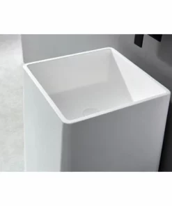 BERNSTEIN Vasque Totem BA31 En Solid Surface - 50 X 50 X 82 Cm - 2 Couleurs En Option: Blanc Mat -BERNSTEIN Shop 54314569 4