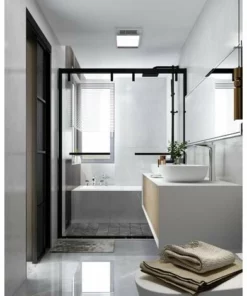 BERNSTEIN Meuble De Salle De Bain Fiona 1800 - Façade Effet Béton Ou Chêne - Miroir Et Colonne De Rangement En Option: Sans Miroir, Sans Meuble Mural, Sans Cache Supplémentaire, Sans Vasque à Poser, Optique De Chêne -BERNSTEIN Shop 54314579 5