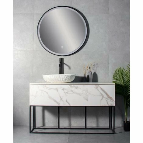 BERNSTEIN Vasque à Poser En Pierre Solide LEO - 50 X 40 X 12 Cm - Couleur En Option: Blanc Mat, Sans Bonde Pop Up 6 BERNSTEIN Vasque à Poser En Pierre Solide LEO - 50 X 40 X 12 Cm - Couleur En Option: Blanc Mat, Sans Bonde Pop Up – Image 4