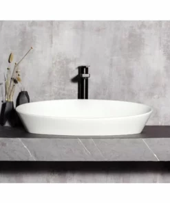 BERNSTEIN Vasque à Poser En Solid Surface - NT2660 - 60 X 40 X 12,5 Cm - Blanc Mat: Sans Bonde Pop Up -BERNSTEIN Shop 54314650 3