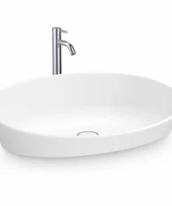 BERNSTEIN Vasque à Poser En Solid Surface - NT2660 - 60 X 40 X 12,5 Cm - Blanc Mat: Sans Bonde Pop Up -BERNSTEIN Shop 54314650 5