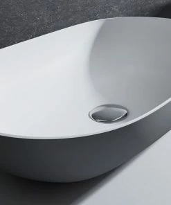 BERNSTEIN Vasque à Poser O-540 En Fonte Minérale - Gris/blanc - 54 X 34 X 12 Cm: Sans Cache Supplémentaire 9 BERNSTEIN Vasque à Poser O-540 En Fonte Minérale - Gris/blanc - 54 X 34 X 12 Cm: Sans Cache Supplémentaire -BERNSTEIN Shop 54314688 3