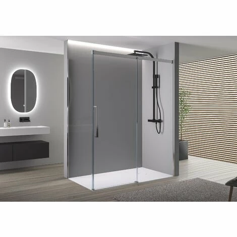 BERNSTEIN Paroi De Douche Fixe Et Porte Coulissante DX906 FLEX - Revêtement Nano -dimensions Sélectionnables: 100cm, 70cm 3 BERNSTEIN Paroi De Douche Fixe Et Porte Coulissante DX906 FLEX - Revêtement Nano -dimensions Sélectionnables: 100cm, 70cm
