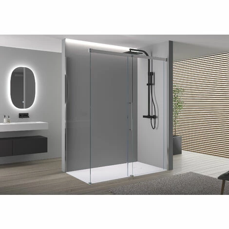 BERNSTEIN Paroi De Douche Fixe Et Porte Coulissante DX906 FLEX - Revêtement Nano -dimensions Sélectionnables: 100cm, 70cm 6 BERNSTEIN Paroi De Douche Fixe Et Porte Coulissante DX906 FLEX - Revêtement Nano -dimensions Sélectionnables: 100cm, 70cm – Image 4