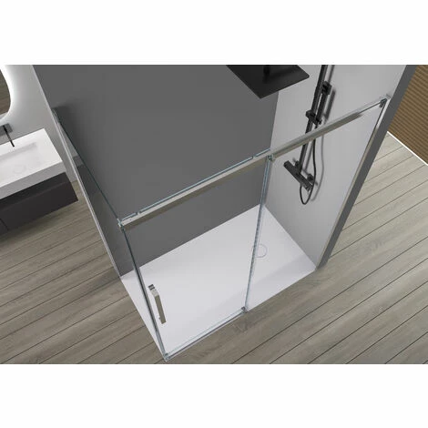 BERNSTEIN Paroi De Douche Fixe Et Porte Coulissante DX906 FLEX - Revêtement Nano -dimensions Sélectionnables: 100cm, 70cm 7 BERNSTEIN Paroi De Douche Fixe Et Porte Coulissante DX906 FLEX - Revêtement Nano -dimensions Sélectionnables: 100cm, 70cm – Image 5