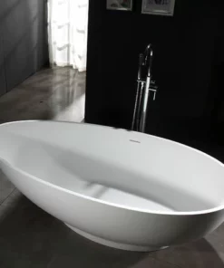 BERNSTEIN Baignoire îlot Design En Pierre Solide VIGO - Blanc Mat - Dimensions Sélectionnables Et Accessoires En Option: Sans Robinet Mitigeur, Sans Siphon, 150 X 75 Cm (de) 9 BERNSTEIN Baignoire îlot Design En Pierre Solide VIGO - Blanc Mat - Dimensions Sélectionnables Et Accessoires En Option: Sans Robinet Mitigeur, Sans Siphon, 150 X 75 Cm (de) -BERNSTEIN Shop 54314732 3