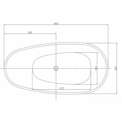 BERNSTEIN Baignoire îlot En Fonte Minérale VELA STONE - Blanc Mat, 180 X 90cm - Accessoires En Option: Sans Robinet Mitigeur, Sans Siphon 5 BERNSTEIN Baignoire îlot En Fonte Minérale VELA STONE - Blanc Mat, 180 X 90cm - Accessoires En Option: Sans Robinet Mitigeur, Sans Siphon – Image 3