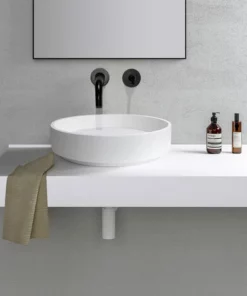 BERNSTEIN Lavabo à Poser En Solid Surface NT2430 - 42 X 42 X 11 Cm - Couleur Sélectionnable: Blanc Mat -BERNSTEIN Shop 54315087 5