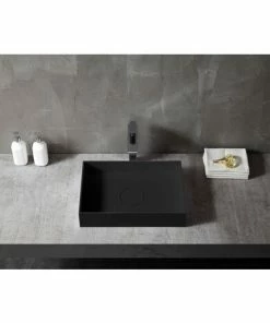 BERNSTEIN Vasque à Poser En Fonte Minérale TWA112 - Largeur Et Couleur Sélectionnables: Noir (mat), 50 Cm 10 BERNSTEIN Vasque à Poser En Fonte Minérale TWA112 - Largeur Et Couleur Sélectionnables: Noir (mat), 50 Cm -BERNSTEIN Shop 54665260 4