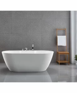 BERNSTEIN Baignoire îlot JAZZ PLUS Acrylique - 170 X 80 Cm - Blanc Brillant - Accessoires En Option: Sans Siphon, Avec Service De Prémontage (9 Jours Ouvrables), Avec Mitigeur 6080 Noir -BERNSTEIN Shop 54714155 3