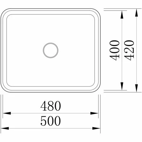 BERNSTEIN Vasque Design à Poser NT2524 En Fonte Minérale - Gris Effet Béton Mat - 50 X 42 X 10 Cm: Sans Bonde Pop Up 5 BERNSTEIN Vasque Design à Poser NT2524 En Fonte Minérale - Gris Effet Béton Mat - 50 X 42 X 10 Cm: Sans Bonde Pop Up – Image 3