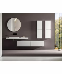 BERNSTEIN Sous Vasque Salle De Bain TLB150 - 150x43x28cm - Disponible En Plusieurs Couleurs: Sans Vasque à Poser, Blanc Brillant -BERNSTEIN Shop 54829059 5