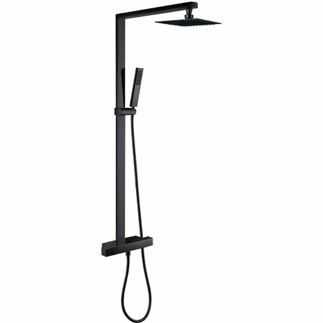 BERNSTEIN Système De Douche Combiné Thermostatique NT6705 Avec Flexible Et Douchette à Main - Avec Ou Sans Tête De Douche Carrée : Noir, Sans Tête (de Douche) 3 BERNSTEIN Système De Douche Combiné Thermostatique NT6705 Avec Flexible Et Douchette à Main - Avec Ou Sans Tête De Douche Carrée : Noir, Sans Tête (de Douche)