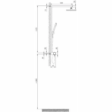 BERNSTEIN Système De Douche Combiné Thermostatique NT6705 Avec Flexible Et Douchette à Main - Avec Ou Sans Tête De Douche Carrée : Noir, Sans Tête (de Douche) 4 BERNSTEIN Système De Douche Combiné Thermostatique NT6705 Avec Flexible Et Douchette à Main - Avec Ou Sans Tête De Douche Carrée : Noir, Sans Tête (de Douche) – Image 2