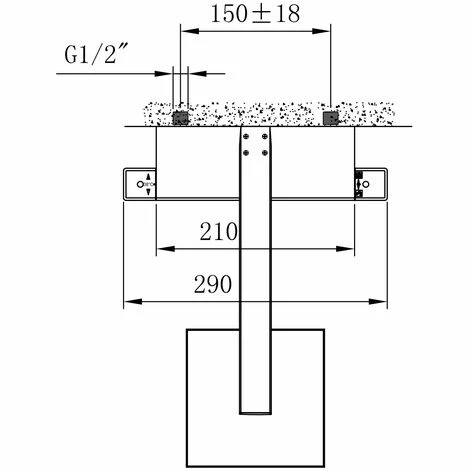 BERNSTEIN Système De Douche Combiné Thermostatique NT6705 Avec Flexible Et Douchette à Main - Avec Ou Sans Tête De Douche Carrée : Noir, Sans Tête (de Douche) 5 BERNSTEIN Système De Douche Combiné Thermostatique NT6705 Avec Flexible Et Douchette à Main - Avec Ou Sans Tête De Douche Carrée : Noir, Sans Tête (de Douche) – Image 3
