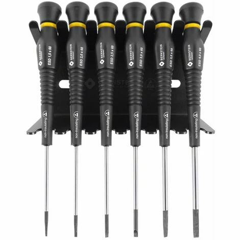 BERNSTEIN Tournevis à Fente à 6 Pivotement Dans Le Support, Dérivable 3 BERNSTEIN Tournevis à Fente à 6 Pivotement Dans Le Support, Dérivable