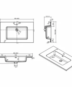 BERNSTEIN Ensemble Pour Salle De Bain EDGE 850 - Dans Différentes Couleurs - Armoire De Toilette Et Colonne En Option: Sans Miroir, Sans Meuble Mural, Effet Chêne Naturel, Blanc Brillant -BERNSTEIN Shop 55737488 4