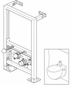 Bâti-support Mural Pour Bidet Suspendu BERNSTEIN G30013A -BERNSTEIN Shop 56343811 4