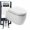 BERNSTEIN WC Suspendu Offre Spéciale Pack économique 23: NT2038 - Et Bâti-support G3008 Avec Plaque De Déclenchement: Modèle 4111 Blanc Mat -BERNSTEIN Shop 56370327 1