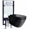 BERNSTEIN WC Suspendu Offre Spéciale Pack économique 21: B-8030 Noir - Bâti-support G3008 Avec Plaque De Déclenchement à Choix: Modèle Verre Noir -BERNSTEIN Shop 57370942 1