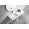 BERNSTEIN Vasque Murale BA8012 En Solid Surface - 121 X 45 X 12 Cm - Couleur Au Choix - Console Métallique En Option: Blanc Mat, Sans Console Métallique -BERNSTEIN Shop 59295594 1