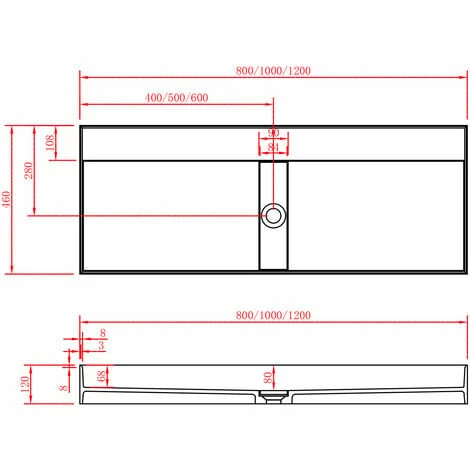 BERNSTEIN Vasque En Solid Surface Pour Montage Mural Ou à Poser - TWG211 - Blanc Mat - Largeur Sélectionnable: 80 Cm 6 BERNSTEIN Vasque En Solid Surface Pour Montage Mural Ou à Poser - TWG211 - Blanc Mat - Largeur Sélectionnable: 80 Cm – Image 4