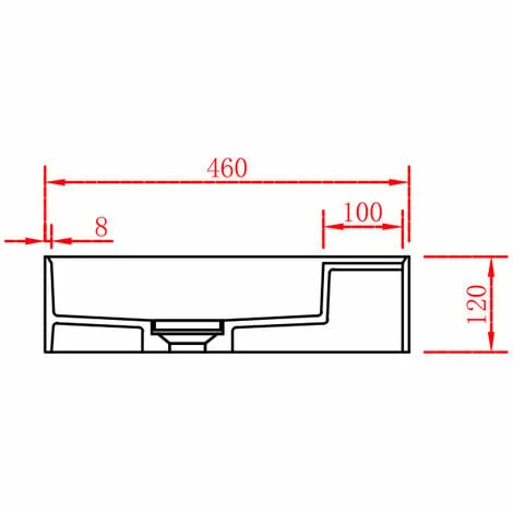 BERNSTEIN Vasque En Solid Surface Pour Montage Mural Ou à Poser - TWG211 - Blanc Mat - Largeur Sélectionnable: 80 Cm 7 BERNSTEIN Vasque En Solid Surface Pour Montage Mural Ou à Poser - TWG211 - Blanc Mat - Largeur Sélectionnable: 80 Cm – Image 5