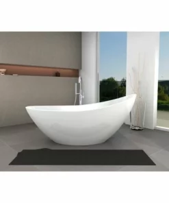 BERNSTEIN Baignoire îlot VICE 2.0 En Acrylique Sanitaire - 183,5 X 78,5 X 76,9 Cm - Couleur Sélectionnable - Robinetterie En Option: Sans Robinet Mitigeur, Blanc Brillant