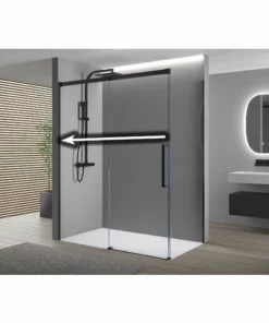 BERNSTEIN Paroi De Douche Fixe Et Porte Coulissante DX906 FLEX - Noir Mat - Revêtement Nano - Dimensions Sélectionnables: 100cm, 70cm 9 BERNSTEIN Paroi De Douche Fixe Et Porte Coulissante DX906 FLEX - Noir Mat - Revêtement Nano - Dimensions Sélectionnables: 100cm, 70cm -BERNSTEIN Shop 61336040 3