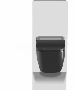 WC Lavant BERNSTEIN PRO+ 1104 - Noir Brillant - à Fond Creux Sans Bride Angulaire - WC Japonais - Cuvette Complète -BERNSTEIN Shop 61591339 3