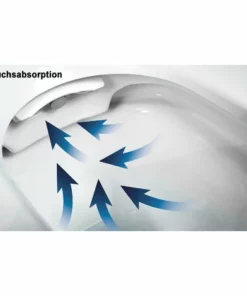 WC Lavant BERNSTEIN PRO+ 1104 - Noir Brillant - à Fond Creux Sans Bride Angulaire - WC Japonais - Cuvette Complète -BERNSTEIN Shop 61591339 5