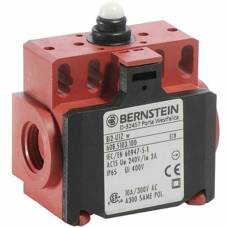 Bernstein 6085153107 BI2-SU1Z W Interrupteur De Fin De Course 240 V/AC 10 A Poussoir à Rappel IP65 1 Pc(s) 4 Bernstein 6085153107 BI2-SU1Z W Interrupteur De Fin De Course 240 V/AC 10 A Poussoir à Rappel IP65 1 Pc(s) – Image 2
